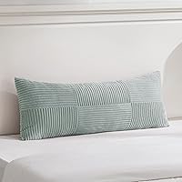 Vista 121 de Fancy Homi - Paquete de 2 fundas de almohada decorativas gris azul pequeño de 14 x 14 pulgadas para sofá, cama, sofá, rústico, estilo granja