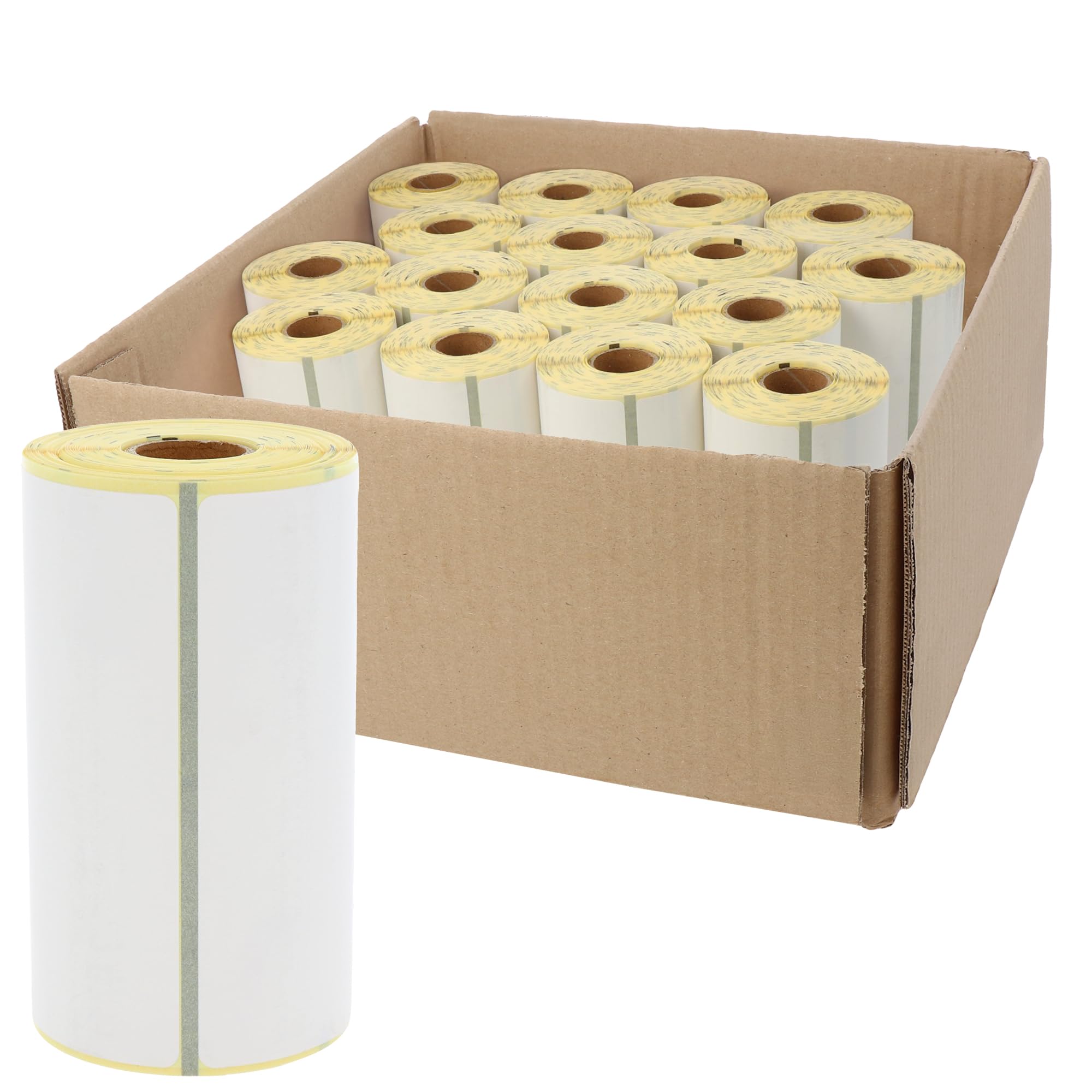 Labelident Thermoetiketten Eco 102 x 152 mm - für mobile Zebra- und Honeywell-Drucker - 16 Rollen à 85 Etiketten -19 mm Kern