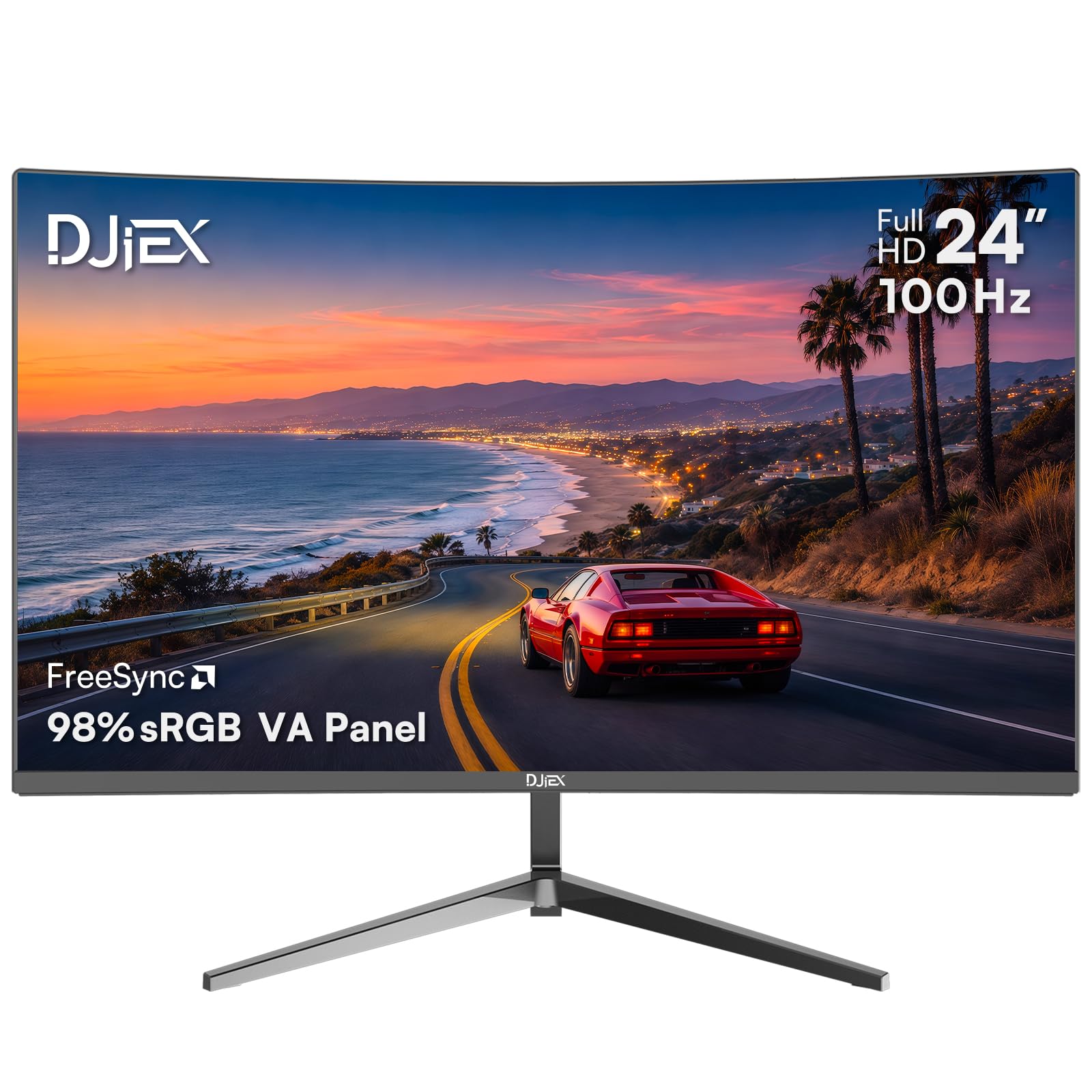 Amazon.com: DJiEX 24 Inch Curved Monitor FHD 1080P 100Hz, VA Panel