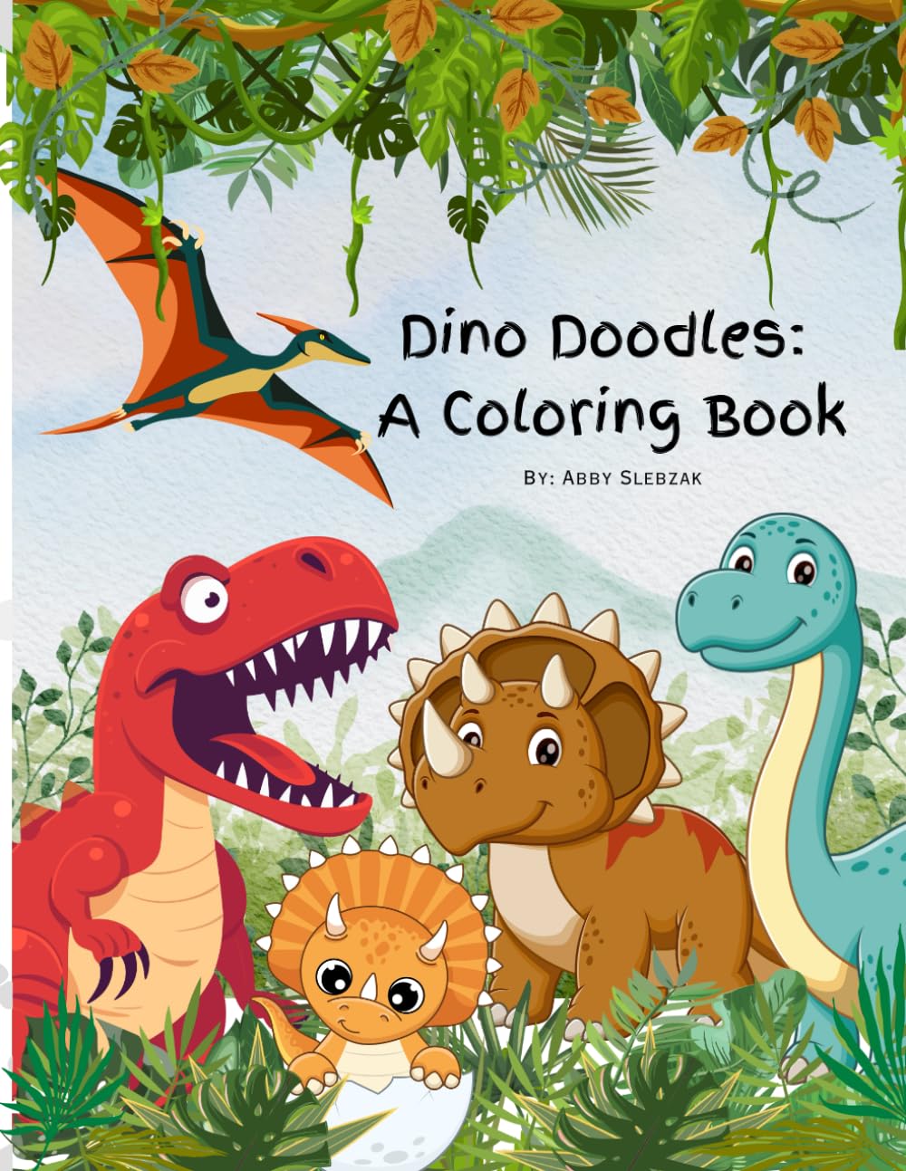 Dino Doodles: A Coloring Book