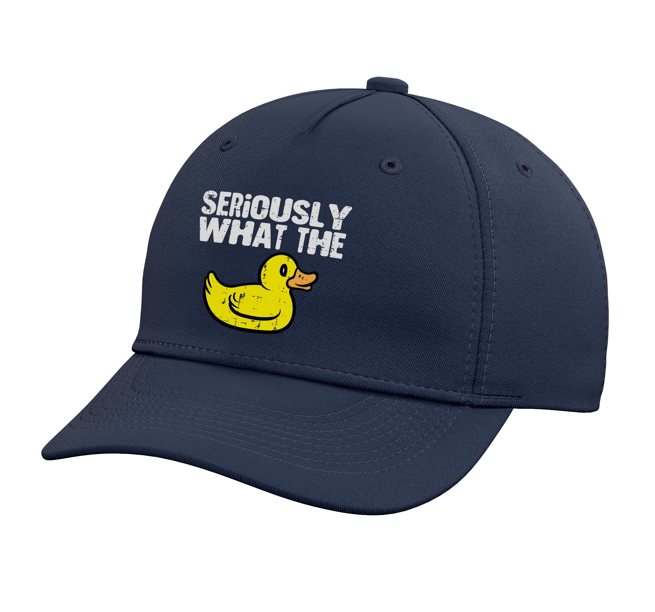Seriously What The Duck Funny Humor Joke Gag Pun Men Women Adjustable Baseball Hat