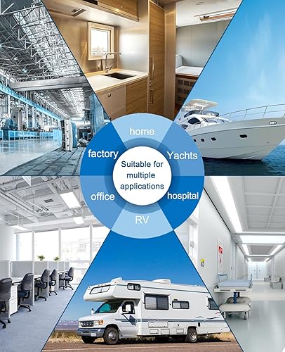 Miniatura 8 de Caja de filtro de agua LED UV para sistema de filtración de agua debajo del fregadero y sistema de ósmosis inversa, reduce hasta el 99.9% de los