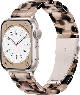 Vamyzji Compatible with Apple Watch Band Series 8 41mm 40mm 38mm, Light Waterproof Resin Apple Watch iWatch Band for Apple Price In India
