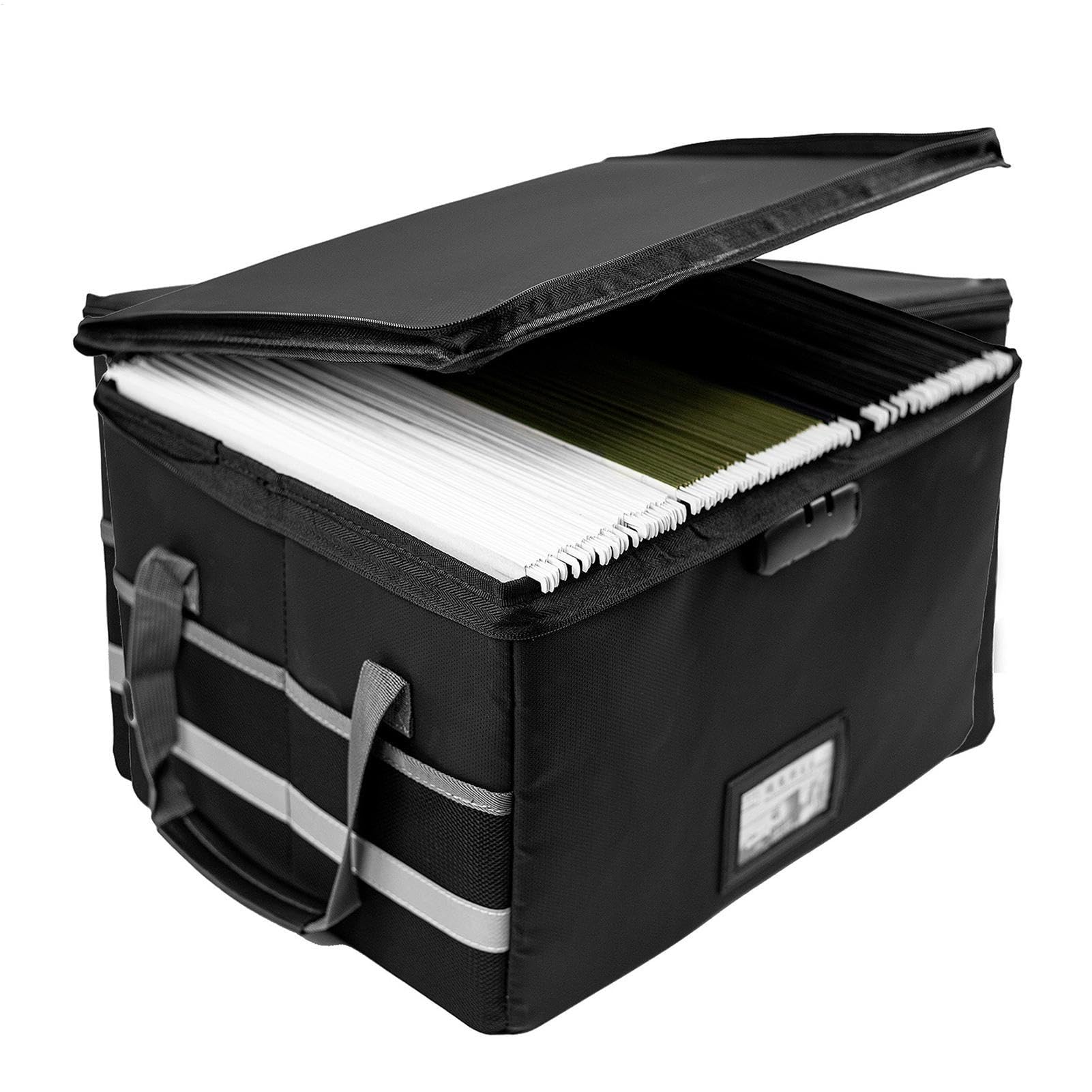 Scatola di archiviazione ignifuga per documenti, cassaforte | scatola ignifuga con sigillo | Serratura portatile per borsa dei documenti a prova di fuoco, raccoglitore per documenti