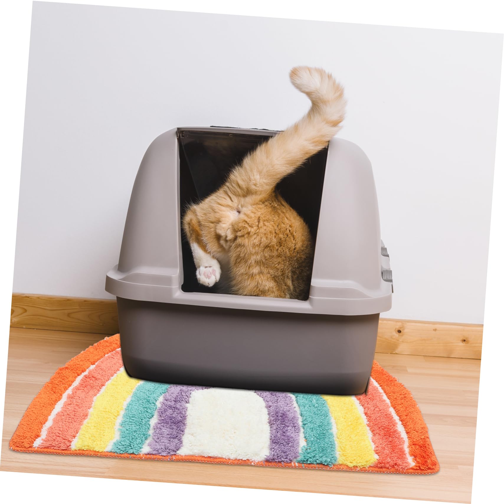 UPKOCH Katzenstreumatte Rutschfest Für Katzentoilette Innenbereich Fängt Streu Robust Und Langlebig Weiches Material