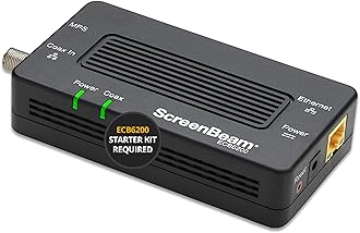 ScreenBeam Bonded MoCA 2.0 Network Adapter for High Speed Internet, Ethernet Over Coax - Single Add-On Adapter for Existing MoCA Network (Model: ECB6200S02)
