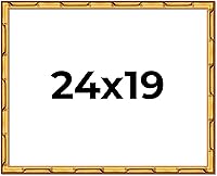 Vista 285 de Poster Palooza Marco de madera maciza de bambú dorado de 12 x 8 pulgadas con acrílico UV, respaldo de tablero de espuma y accesorios para colgar