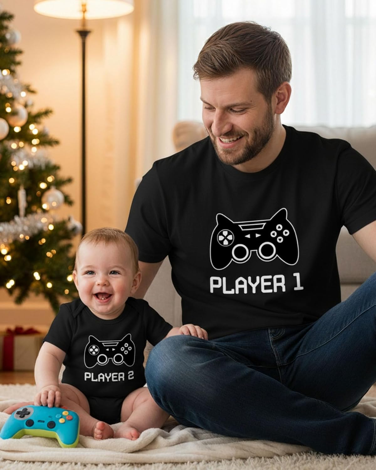 Tstars Pizza Dad and Kid Matching Shirts - Funny Father's Day Dad Tee with Toddler Shirt for Boys Girls