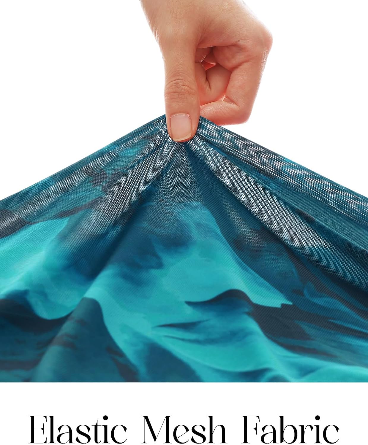 MEROKEETY Women's Summer Strapless Floral Maxi Dress 2026 Bodycon Mesh Wedding Guest Cocktail Party Tube Dresses - Image 6