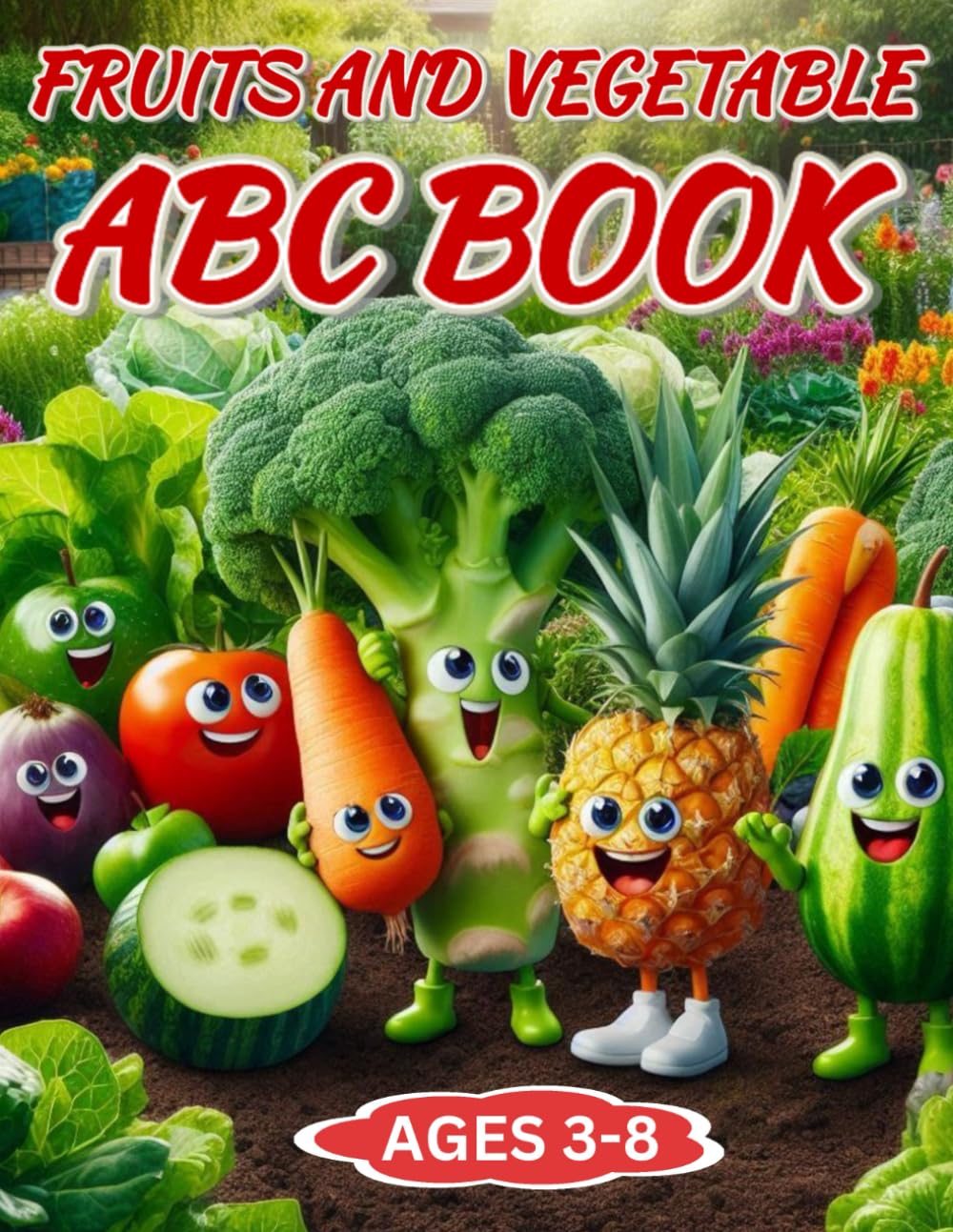 ABC Fruits and Vegetables: A Creative Activity Book for Preschoolers
