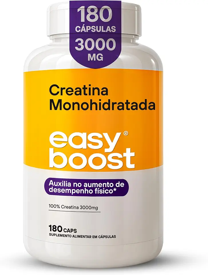 Creatina Monohidratada 100% Creatine Easy Boost Pura 180caps