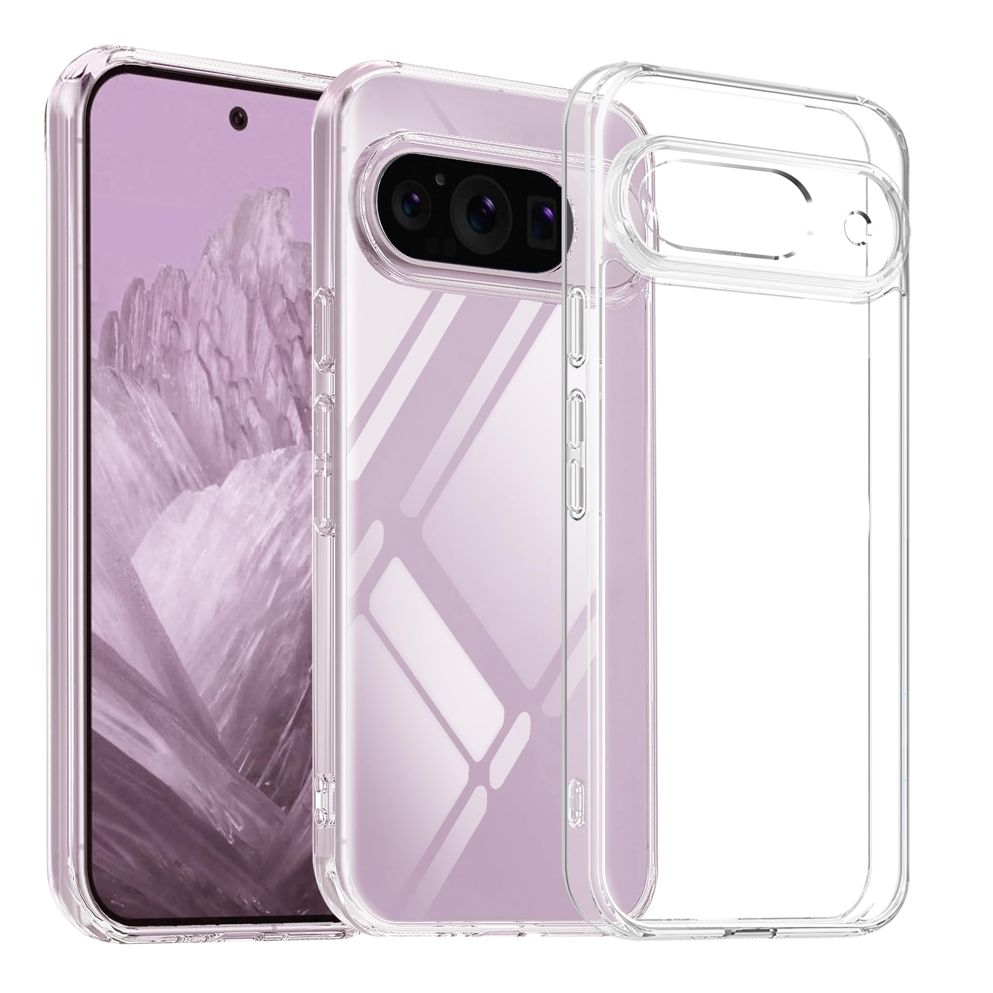 Amazon.co.jp: Kakuki for Google Pixel 9 ケース TPU+PC 黄ばみ無し