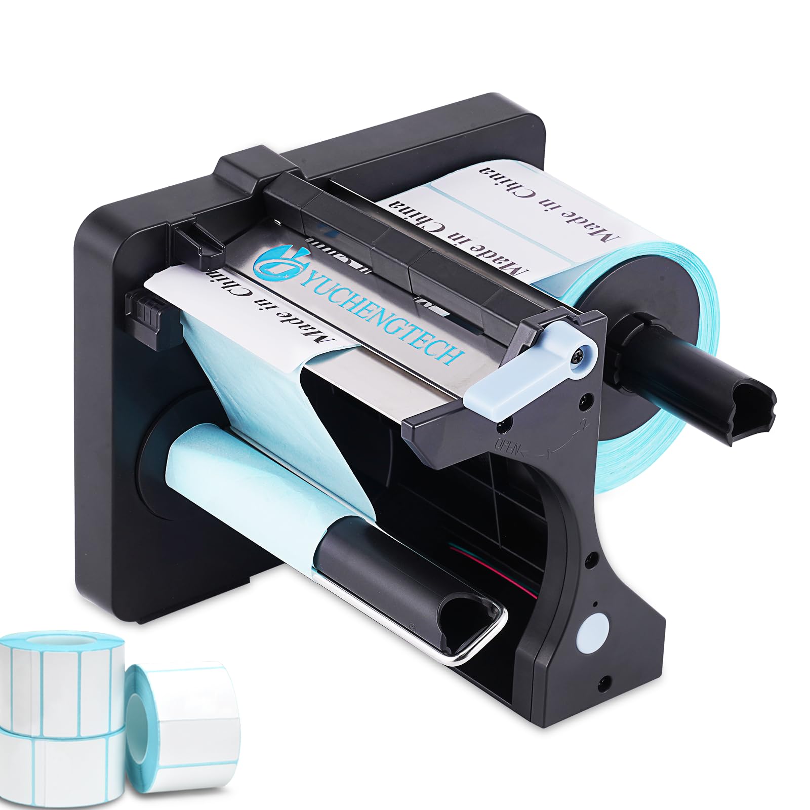 YUCHENGTECH Dispensador Automático Etiquetas Dispensador de Etiquetas Ancho 20-130mm Longitud 20-130mm Ajustable a 3 Velocidades para Etiquetas Autoadhesivas/Pet/PVC