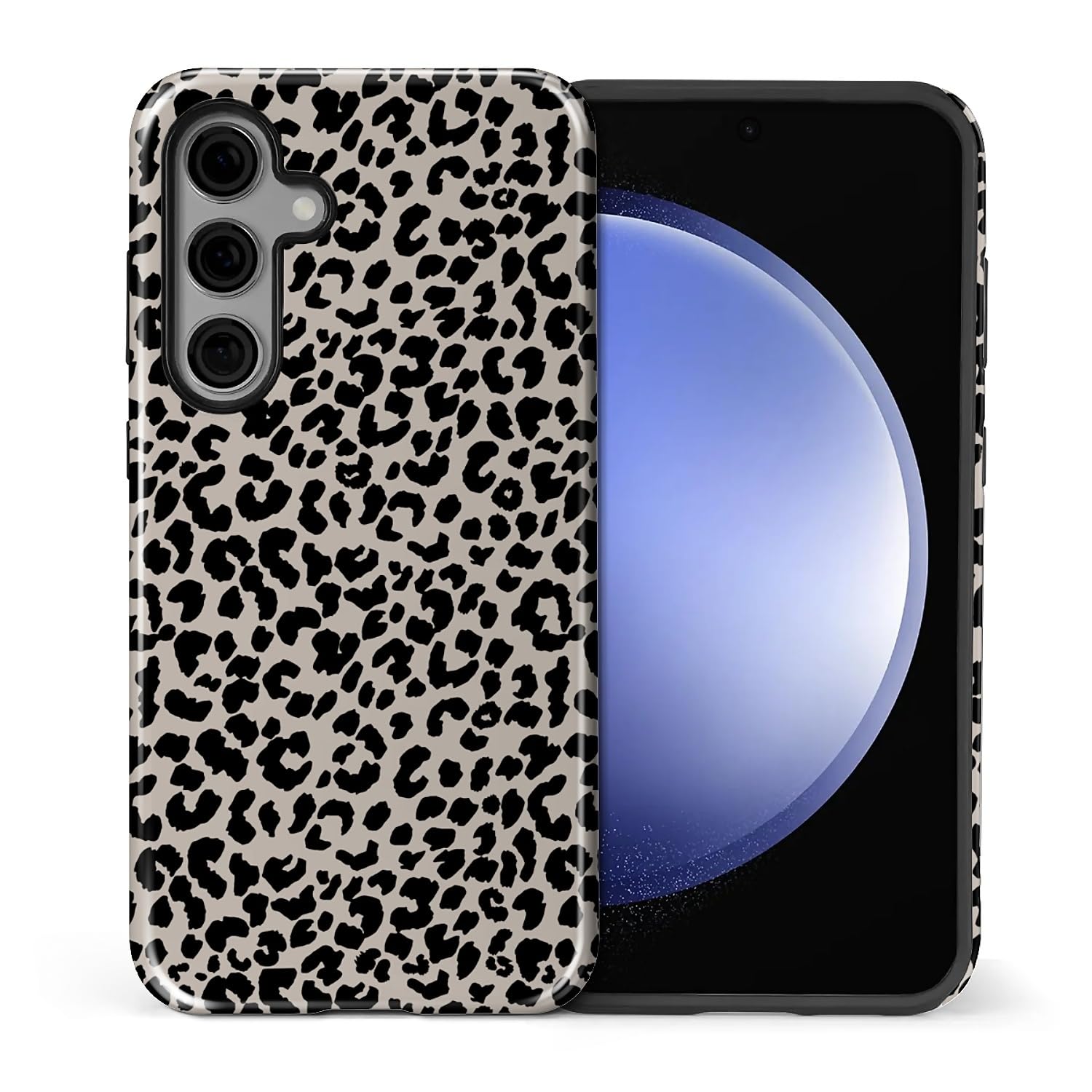 Coque Samsung S24 léopard rigide à 2 couches contre les chocs - 8