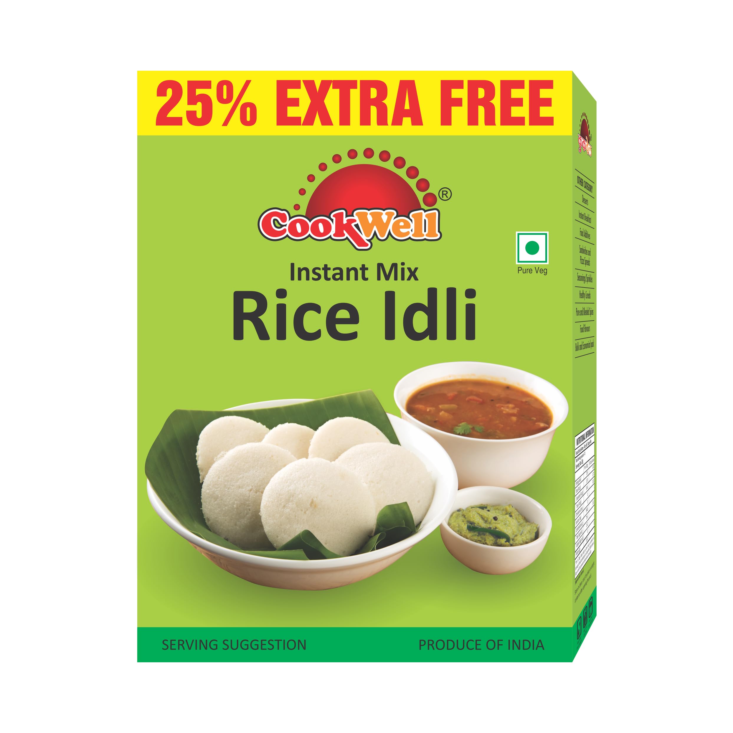 Cookwell Combo of Breakfast Mixes | Rice Idli Mix 250g × 1, Khaman Dhokla 250g × 1, Dosa Uttappa 250g × 1 | Convenient and Delicious Meal Option | Traditional Indian Breakfast Premix