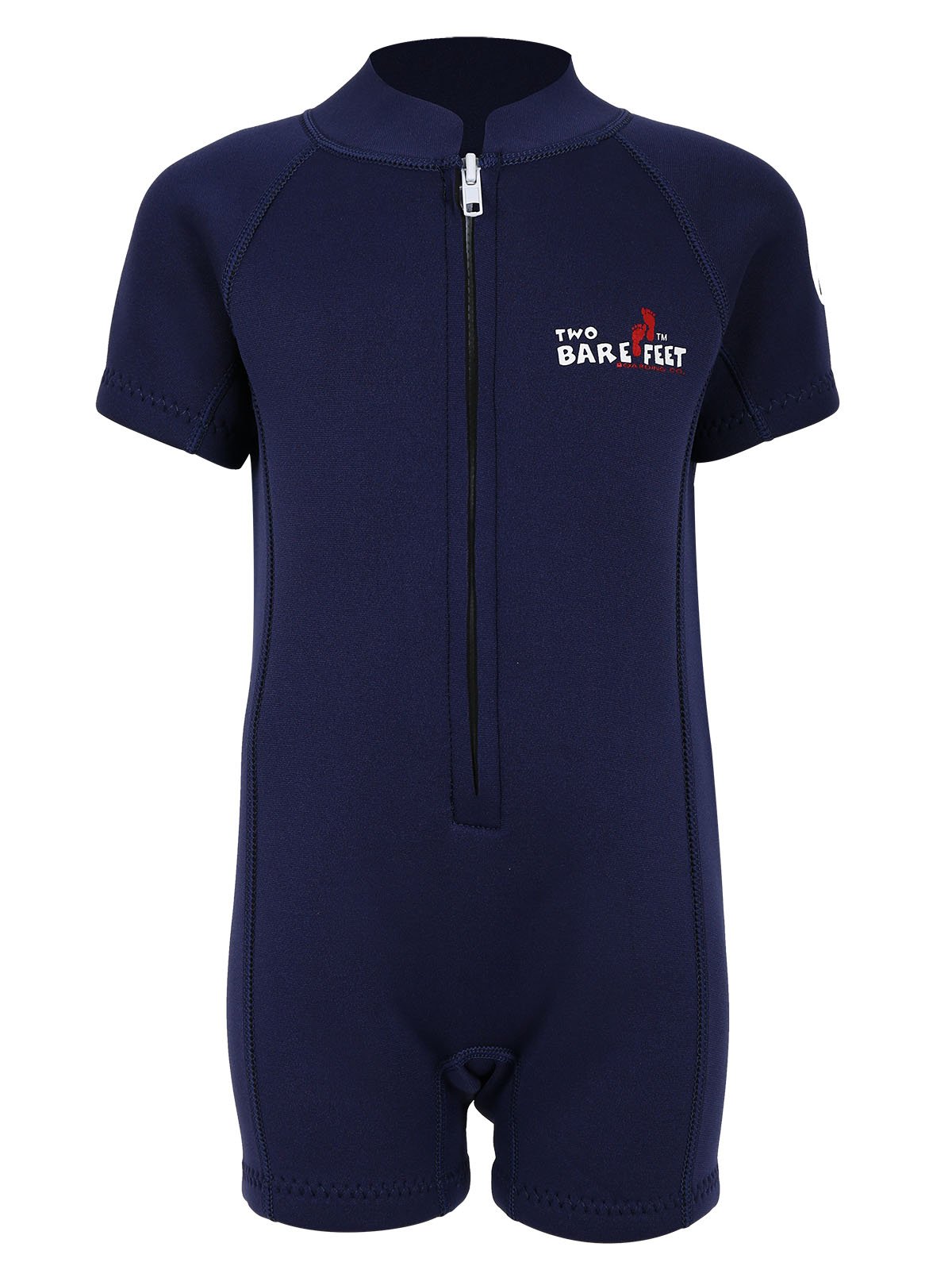Two Bare Feet Classic Baby Wetsuit - Neoprene Swimsuit Ages 0-48 Months (S (12-18 Months), Navy) โ image 1