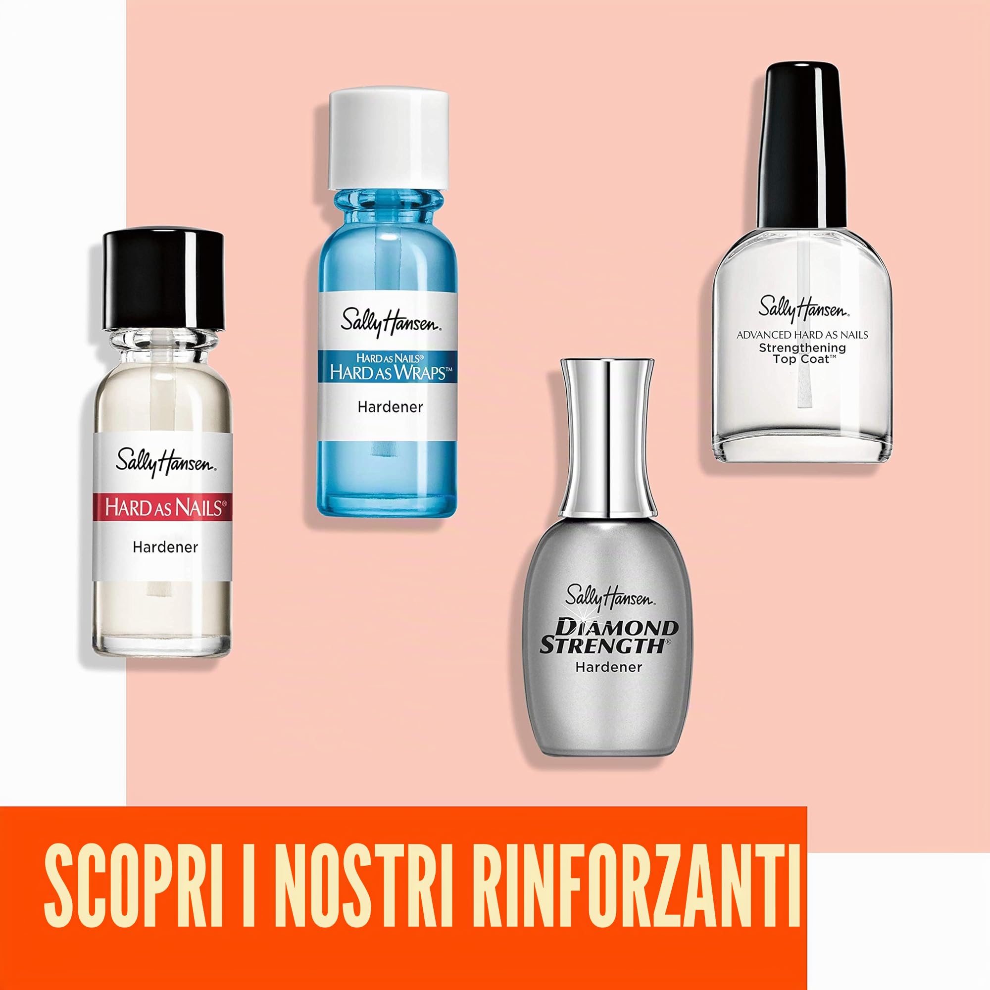 Sally Hansen Trattamento Rinforzante Intensivo Nail Rehab per Unghie Ultra Danneggiate, 10 ml