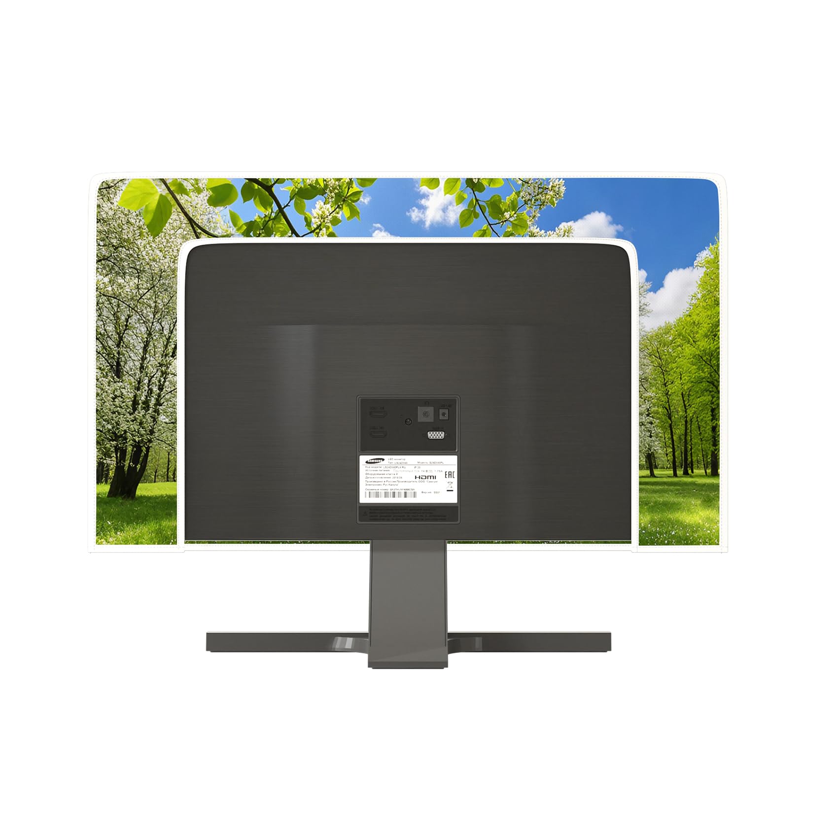 Wasserdichte Monitor-Staubschutzhüllen, 66 cm, 68 cm, 71 cm, Computer-Monitorabdeckung, kompatibel mit iMac 66-71 cm PC, Desktop und TV, Frühlingsansicht
