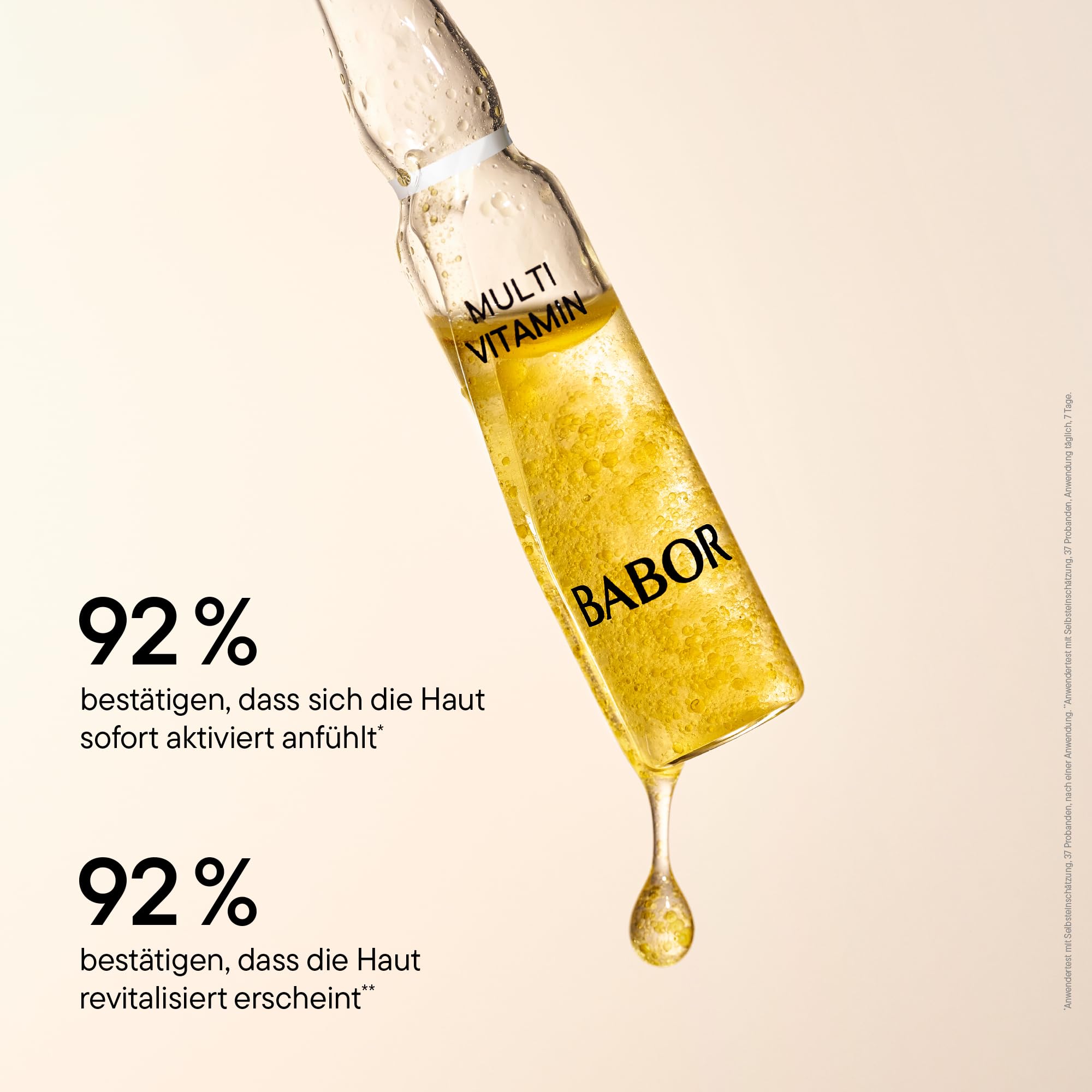 BABOR Multi Vitamin, Serum Ampullen für das Gesicht, Mit Vitamin E für eine gestärkte Hautbarriere, Ampoule Concentrates, 7 x 2 ml