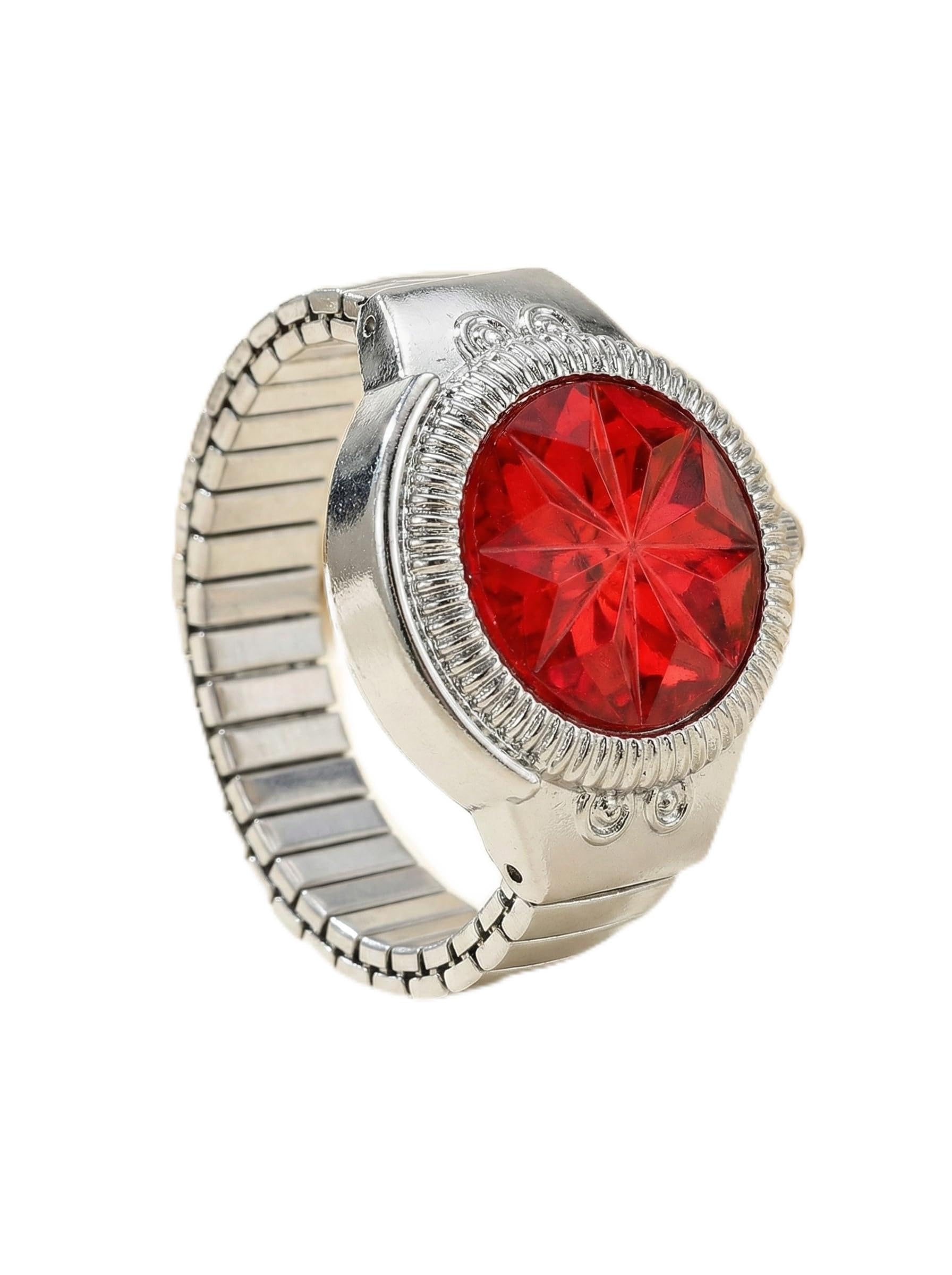 Ring Watch for Women & Men Adjustable Finger Watch Analog Quartz Expandable Band Stylish Fashion Jewellery Gift for Girls Anniversary Birthday Valentine