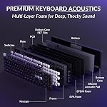 Keychron K10 HE Hall Effect Rapid Trigger Gaming Keyboard Wireless, Magnetic Linear Switch Hot Swappable, 2.4 GHz/Bluetooth/Wired Adjustable Actuation, Full-Size Custom RGB for Mac Windows Linux