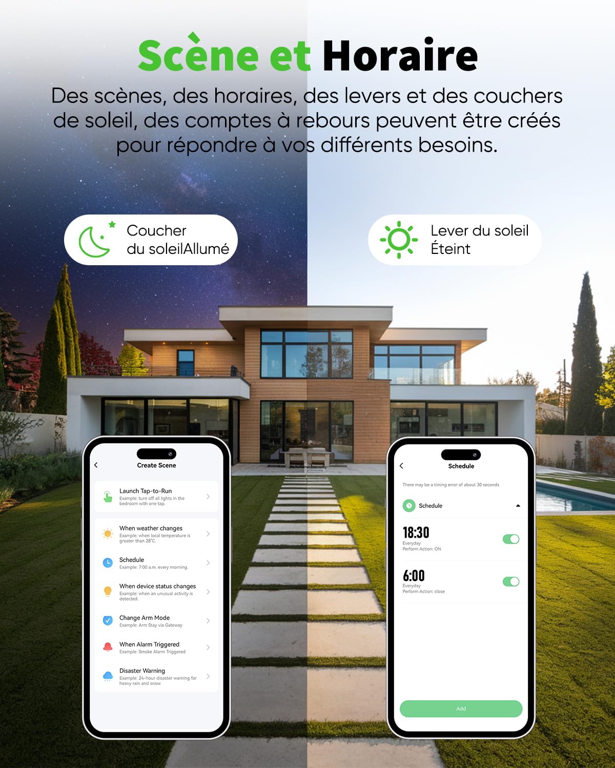 GreenSun Presa collegata – Presa esterna impermeabile 16A tipo E programmatore presa elettrica collegata Alexa presa programmabile presa contatore di energia controllo APP Smart Life 2,4GHz IP44 4PCS