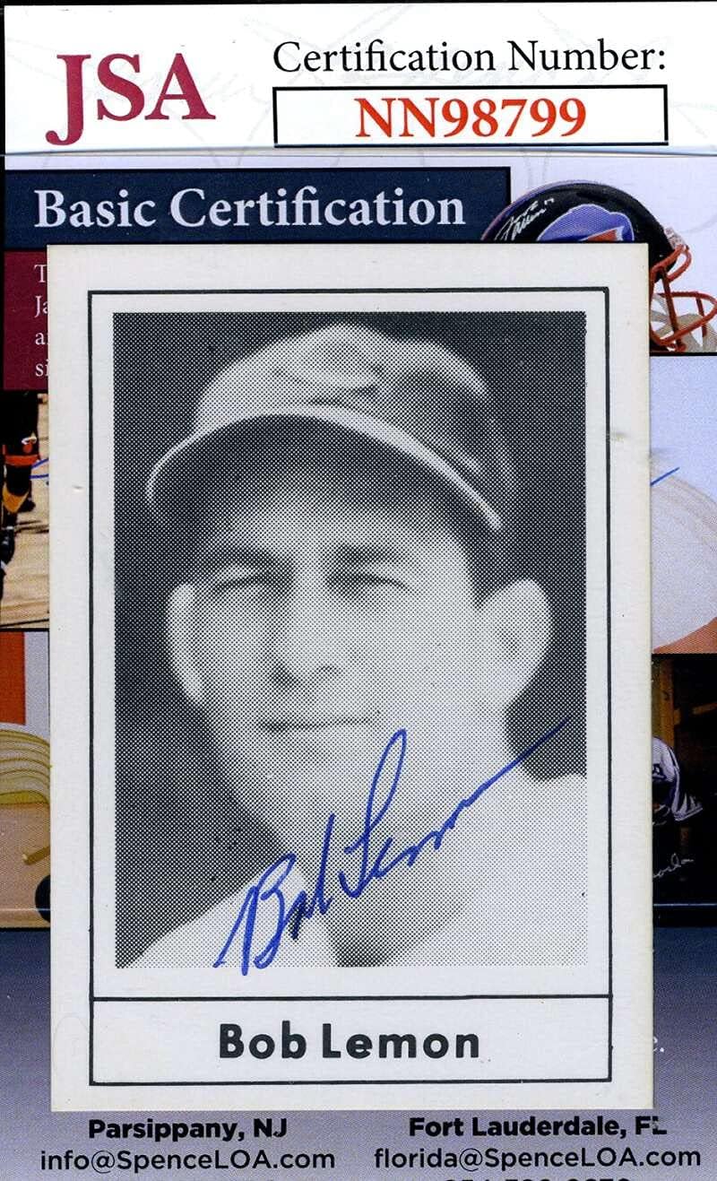Bob Lemon JSA Coa Autograph 1978 Grand Slam Hand Signed
