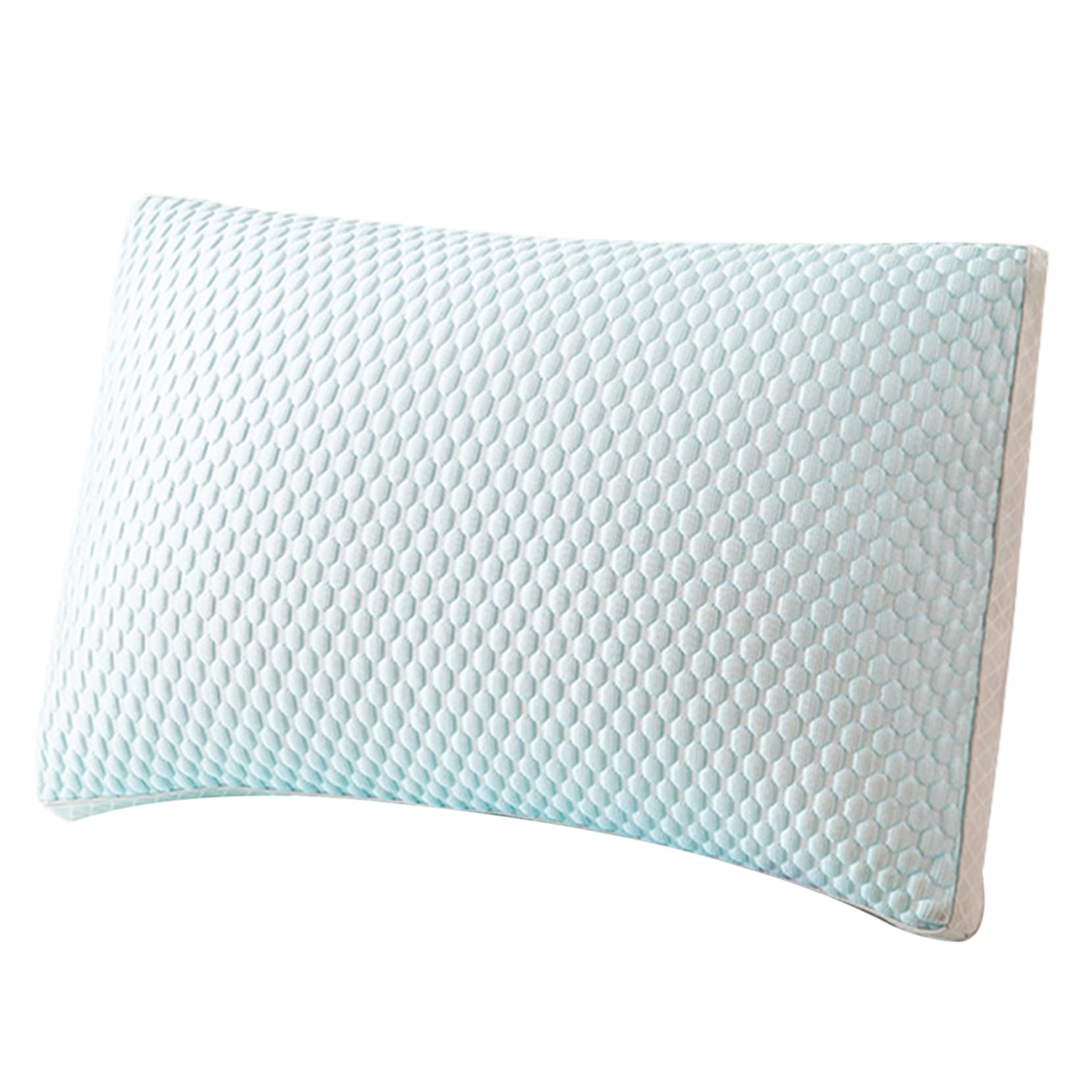 NASSMOSSE Cooling Pillow, 29x19 Inch Elastic Bed Pillows with down Filling, Breathable Side Sleeper Pillow with Massage Particles, Washable for Stomach Sleeper, Light Blue