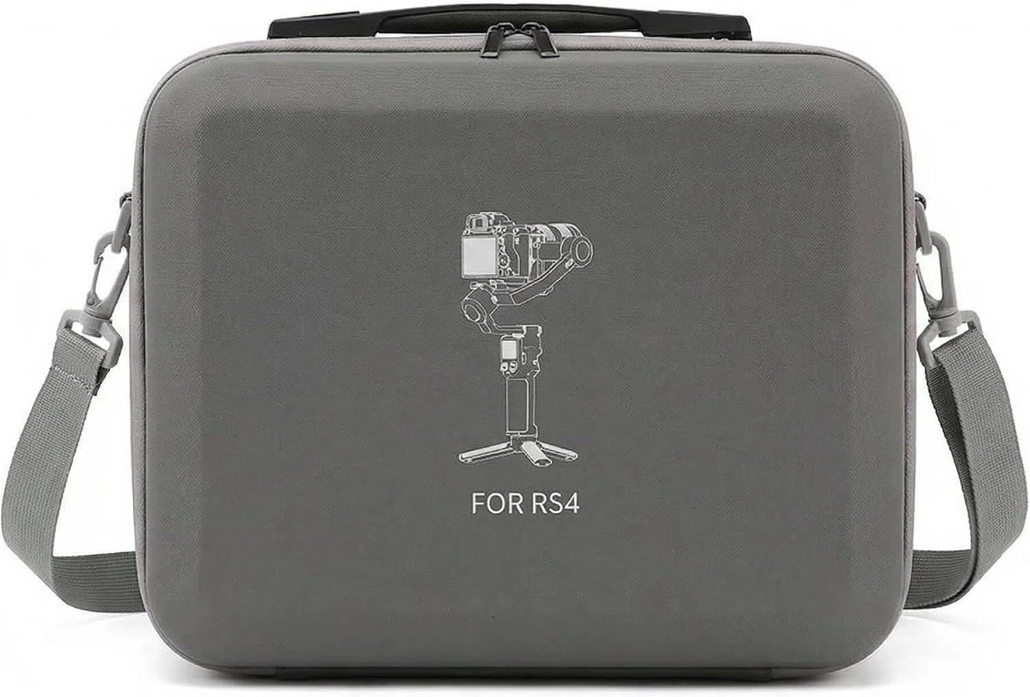 Waterproof Portable Carrying Case for DJI Ronin RS 4/RS 4 Combo, Lightweight Shoulder Travel Bag for 3-Axis Gimbal Stabilizer & Accessories (Bag Only) (Grey)