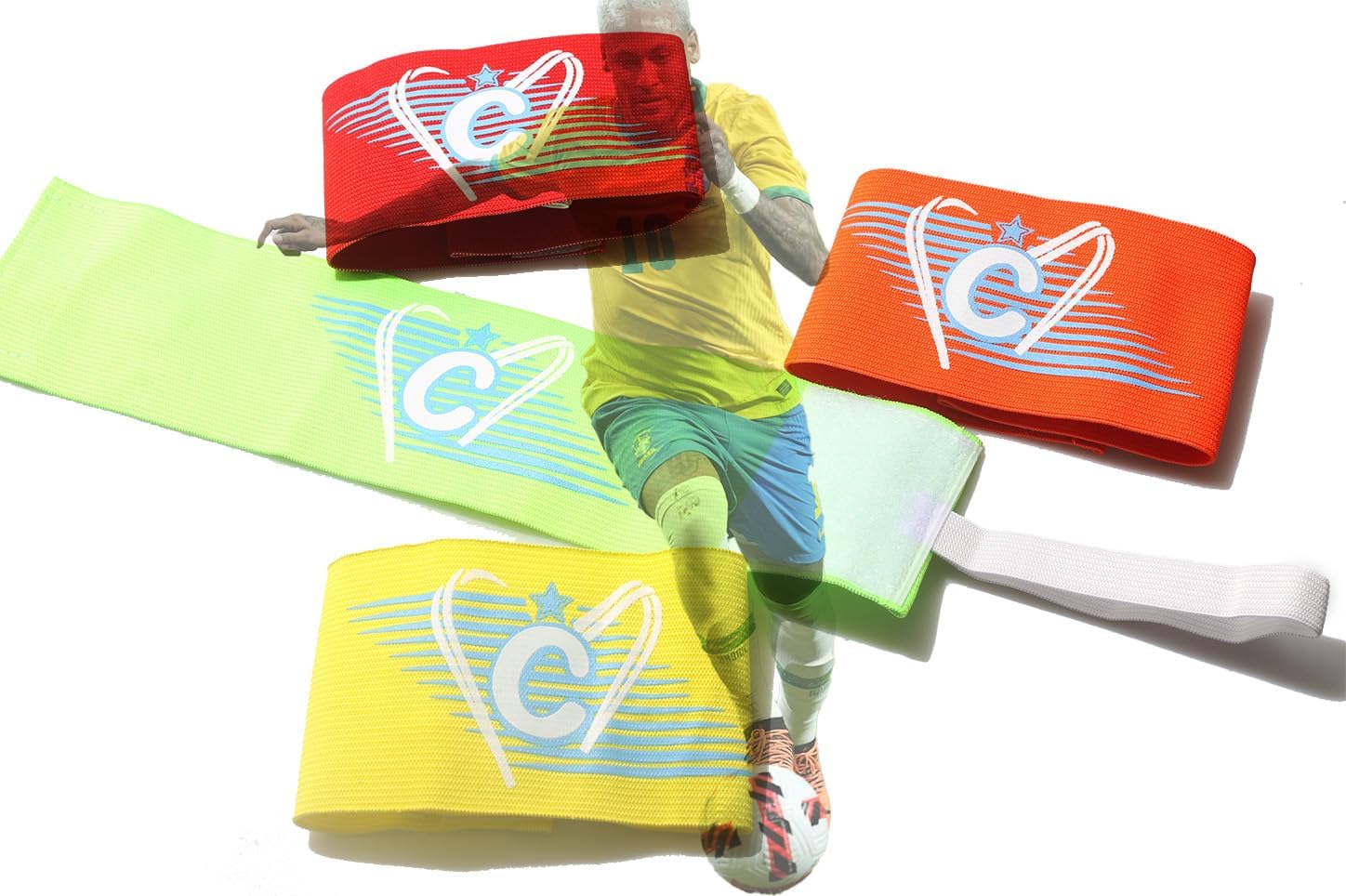 Brazaletes de Capitán DQL para Fútbol Pack de 4