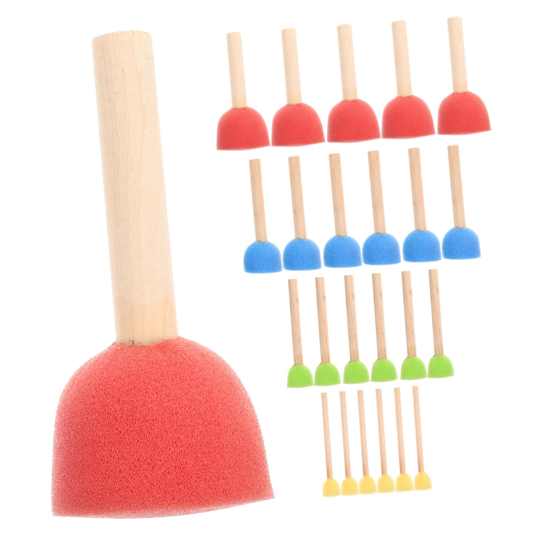 PERSELOSO 24Pcs Sponge Painting Tools Multi Functional Graffiti Sponges for Arts Crafts Present for Young Artists Enhance Creativity