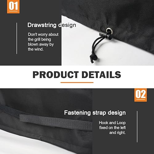 Miniatura 9 de Blackstone - Cubierta para parrilla de 17 pulgadas, resistente a la abrasión 600D, resistente al desgarro, resistente al agua y a la decoloración,