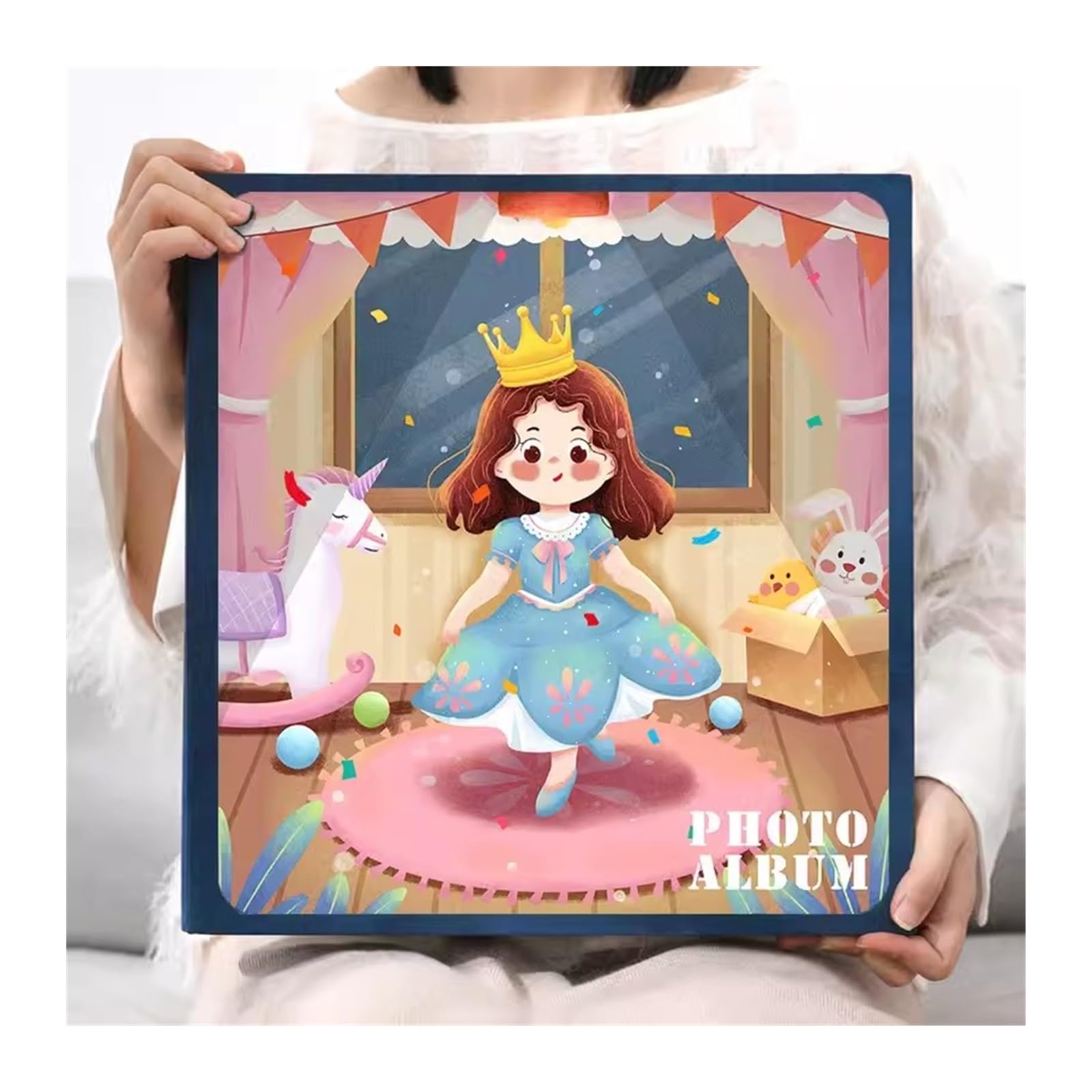 Album Fotografico Album libro album commemorativo pasta for la crescita del bambino fai-da-te versione familiare di fotolibri fatti a mano di grande capacità Album foto ( Color : 01 , Size : 60 black
