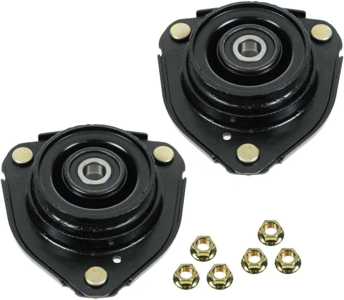 Front Upper Shock Strut Mounts Plate Bushing Pair Set of 2