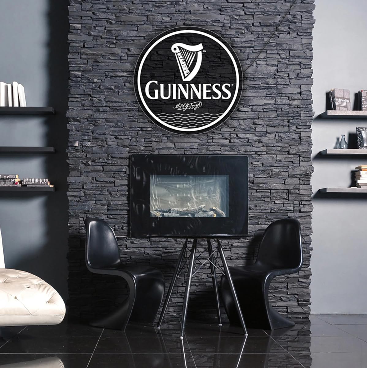 Guinness ビール　ギネス　ネオン　パブミラー　 サイン　看板　照明 Amazon.co.jp: ギネスネオンサイン、ビールバーライト、ホームバー