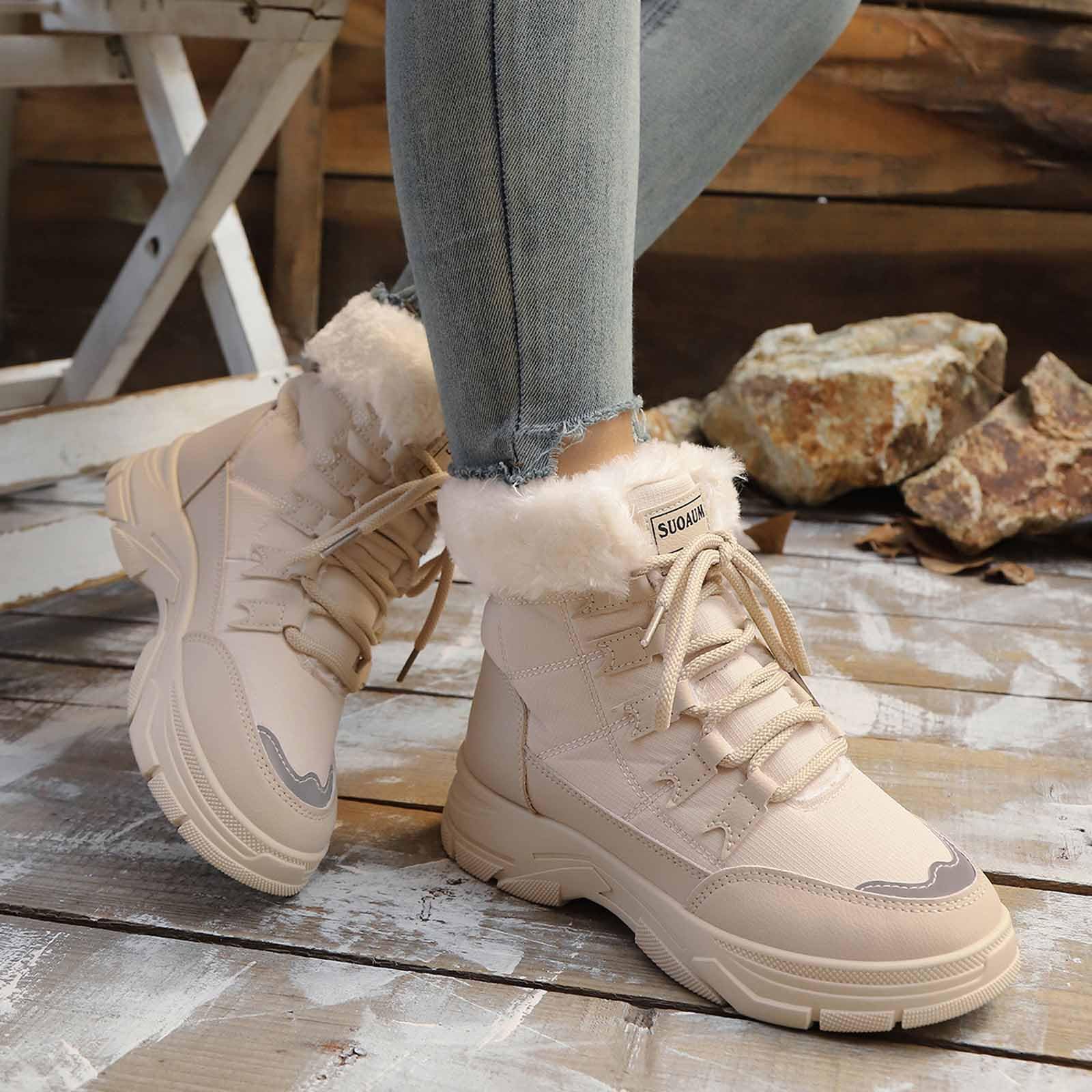 Stivaletti da Neve Donna Invernali con Design Moderno