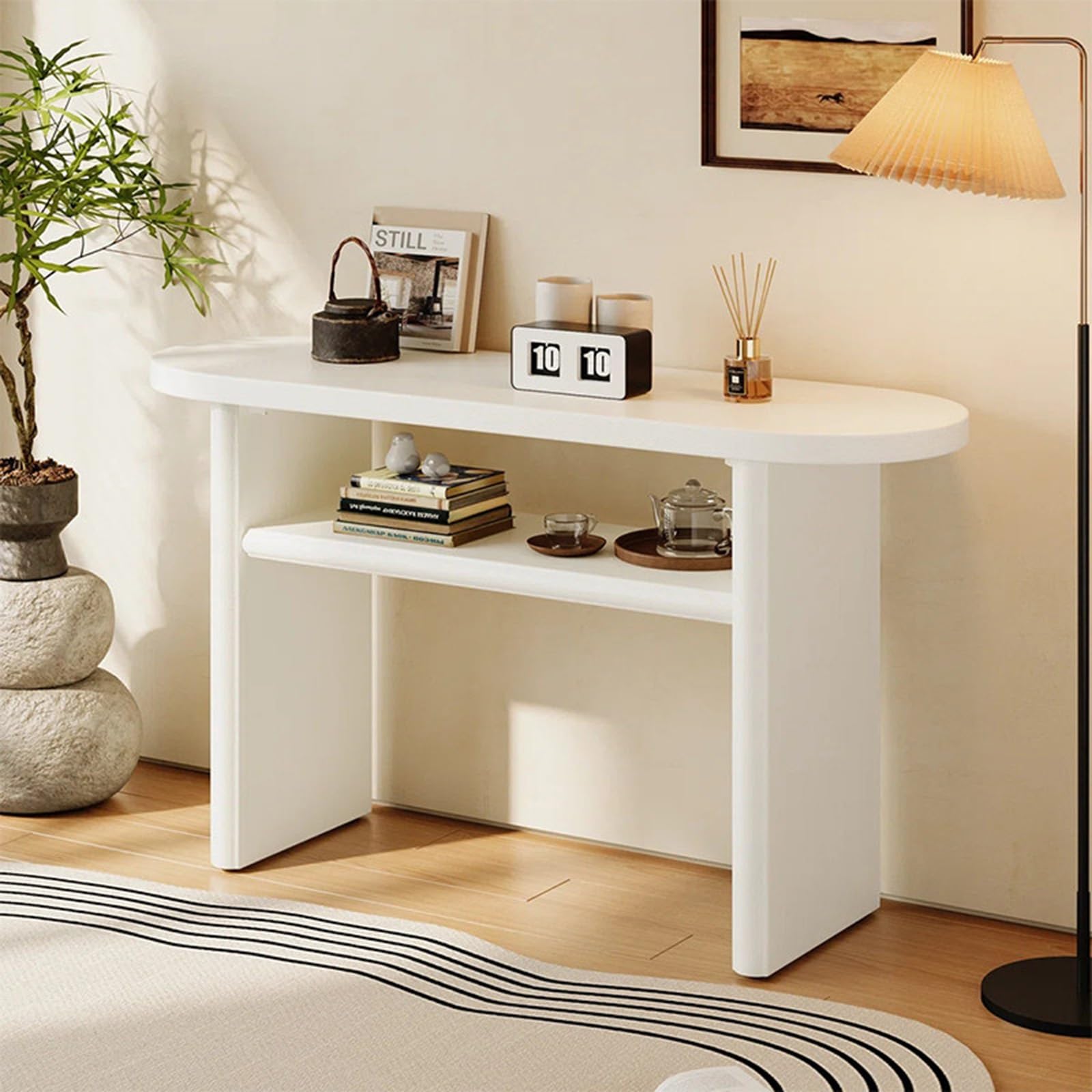 Mesa consola de madera maciza para crear una bienvenida acogedora en casa