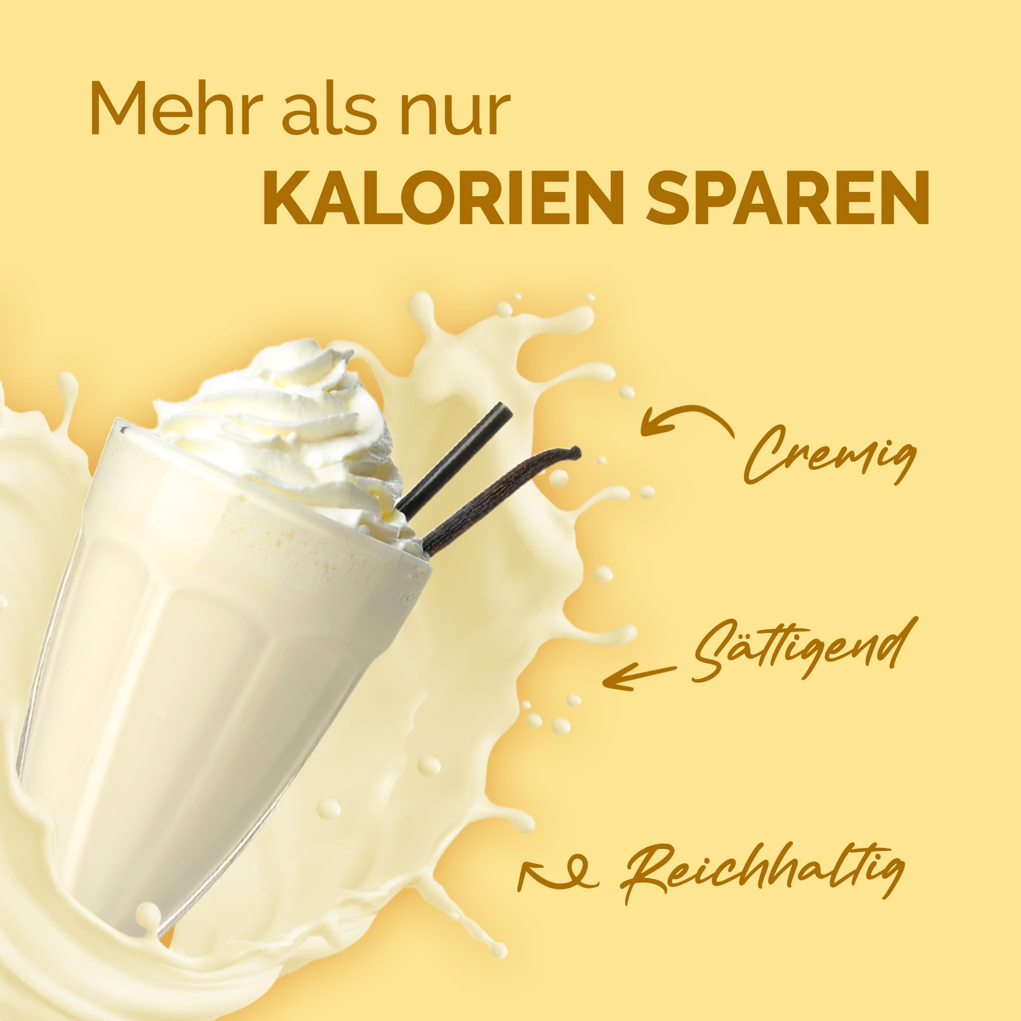 OFFSET Nutrition Abnehm Shake Vanille [nur 208 KCAL pro Shake] mit Shaker - 28 Portionen | Mahlzeitersatz | Diät mit 24 Vitaminen & Mineralien | Glutenfreie Trinkmahlzeit