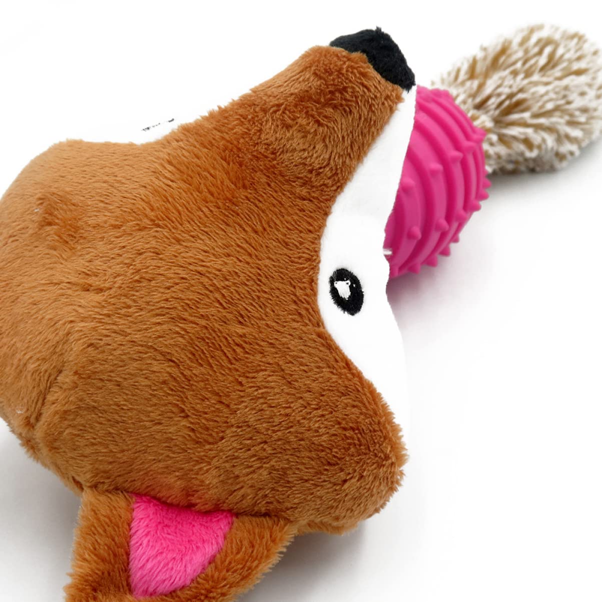 Mipcase Lot de 3 Peluches Couinantes Interactives à Mâcher pour Chiens de Petite Moyenne Et Taille pour La Dentition des Chiots Rouge