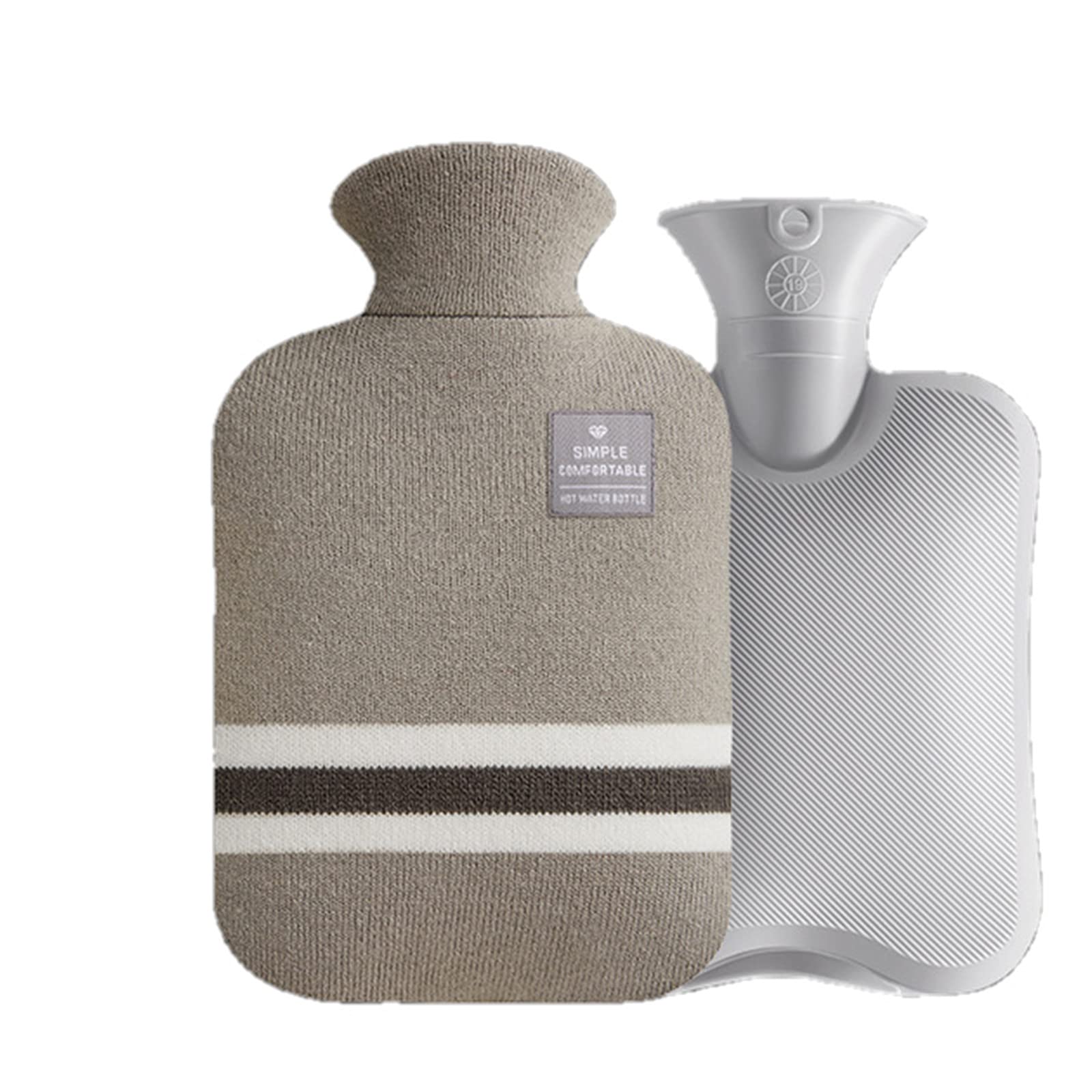 Bouillotte bouteille d'eau chaude réutilisable UKKO sac compresse chaude 2000ml - 8