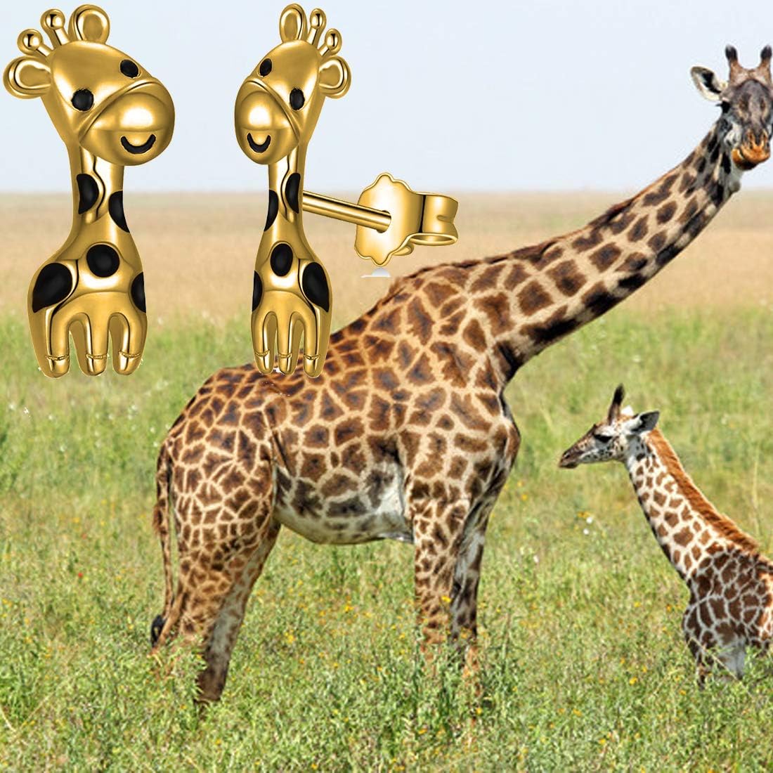 HOLLP Giraffe Earrings Animal Jewelry Giraffe Lovers Gift for Mom Girlfriend Women Teen Girls - Image 7