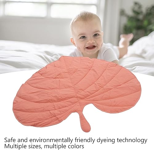 Miniatura 5 de Bebé Algodón Play Mat Alfombra de guardería Almohadilla de arrastre Tipo de hoja Cojín de piso Alfombra Baby Activity Mat ()
