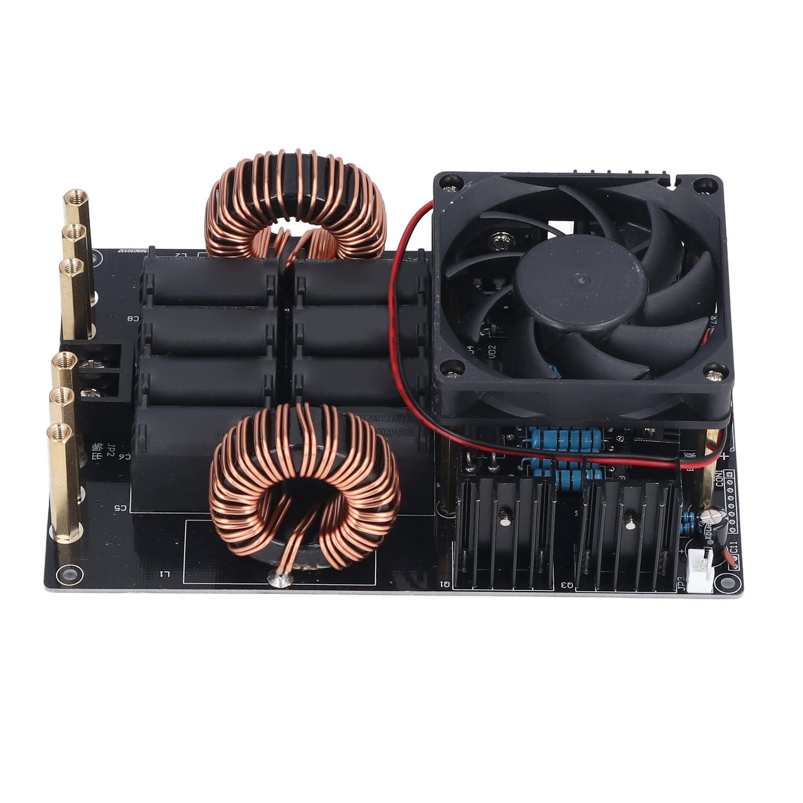 FTVOGUE Płyta Grzewcza Indukcyjna ZVS moduł Zasilania Nagrzewnicy z cewką DC 12 V do 40 V 50A 1KW Obudowa z Tworzywa Sztucznego do Ogrzewania Metalu Naprawa Elektroniki Zastosowanie w Warsztacie