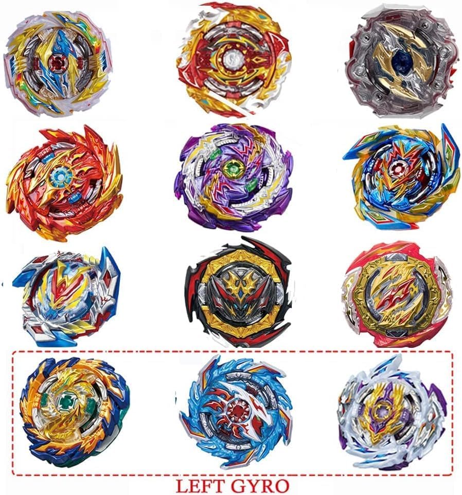 Miniatura 6 de Twueivw - Set de lanzadores de trompos Bey Battle Burst Gyro Blade B-2, variante Lucifer, bidireccional, de metal, para juegos de ataque y batalla