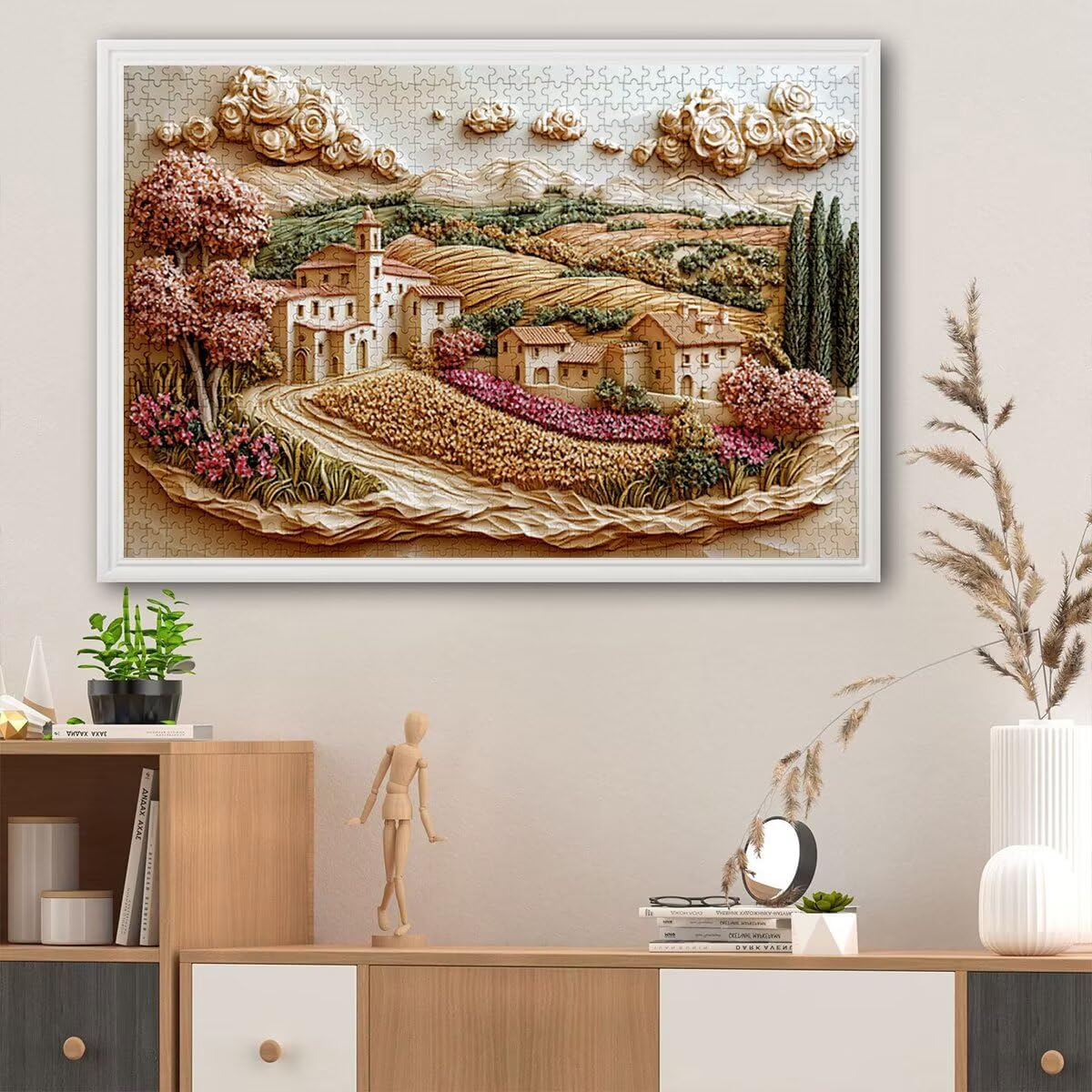 Puzzle 3000 elementów, abstrakcyjne puzzle dla dorosłych, 3000 elementów, drewniane puzzle dla dorosłych, trudna łamigłówka, gra logiczna dla całej rodziny, drewniane puzzle do dekoracji salonu
