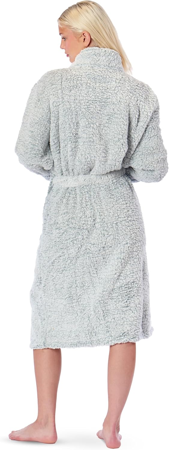 Northwest Yellowstone Women's Sherpa Bath Robe, 25" x 47", Yellowstone