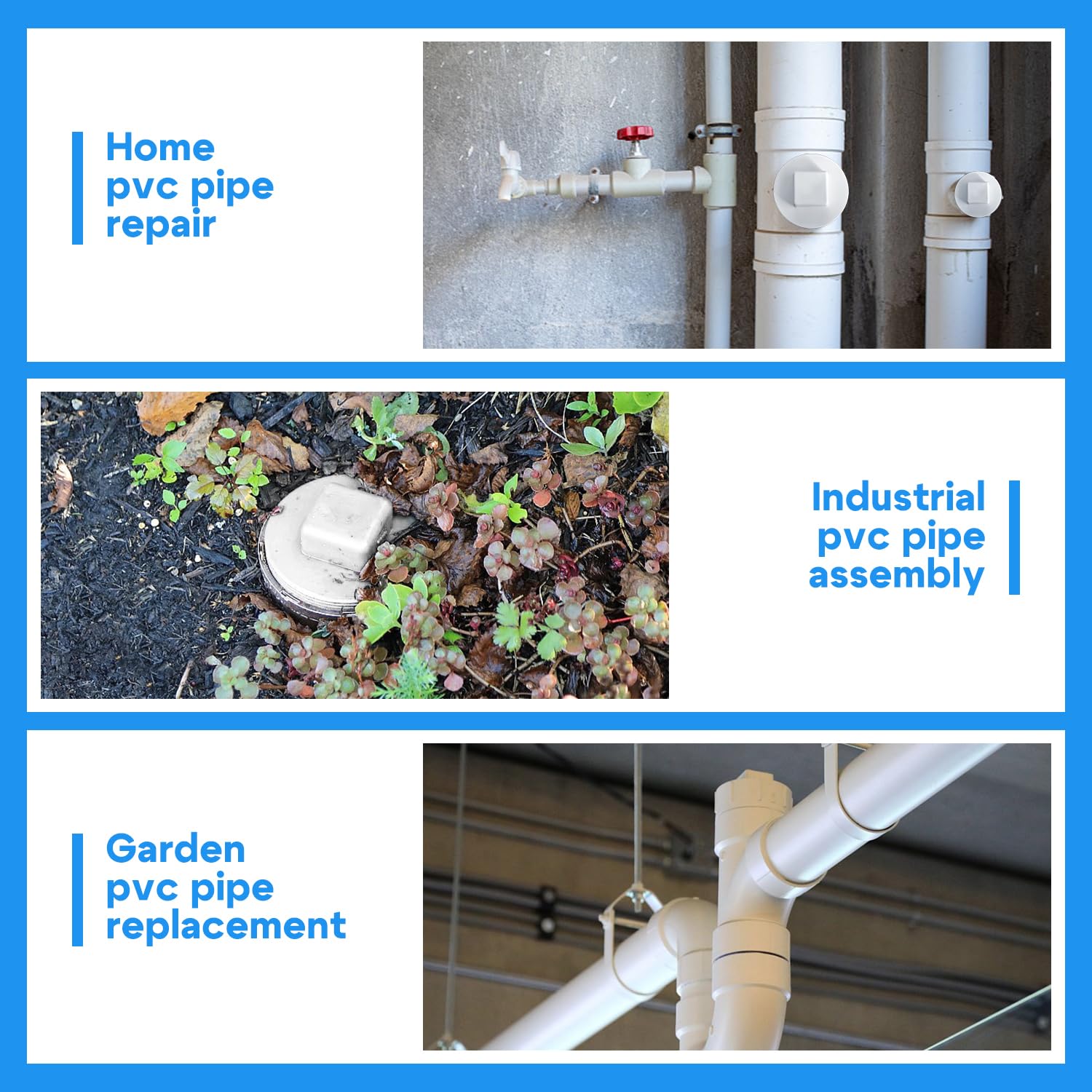 3" PVC Sewer Cleanout Plug - NPT Male Threaded Drain Cap For Plumbing Systems