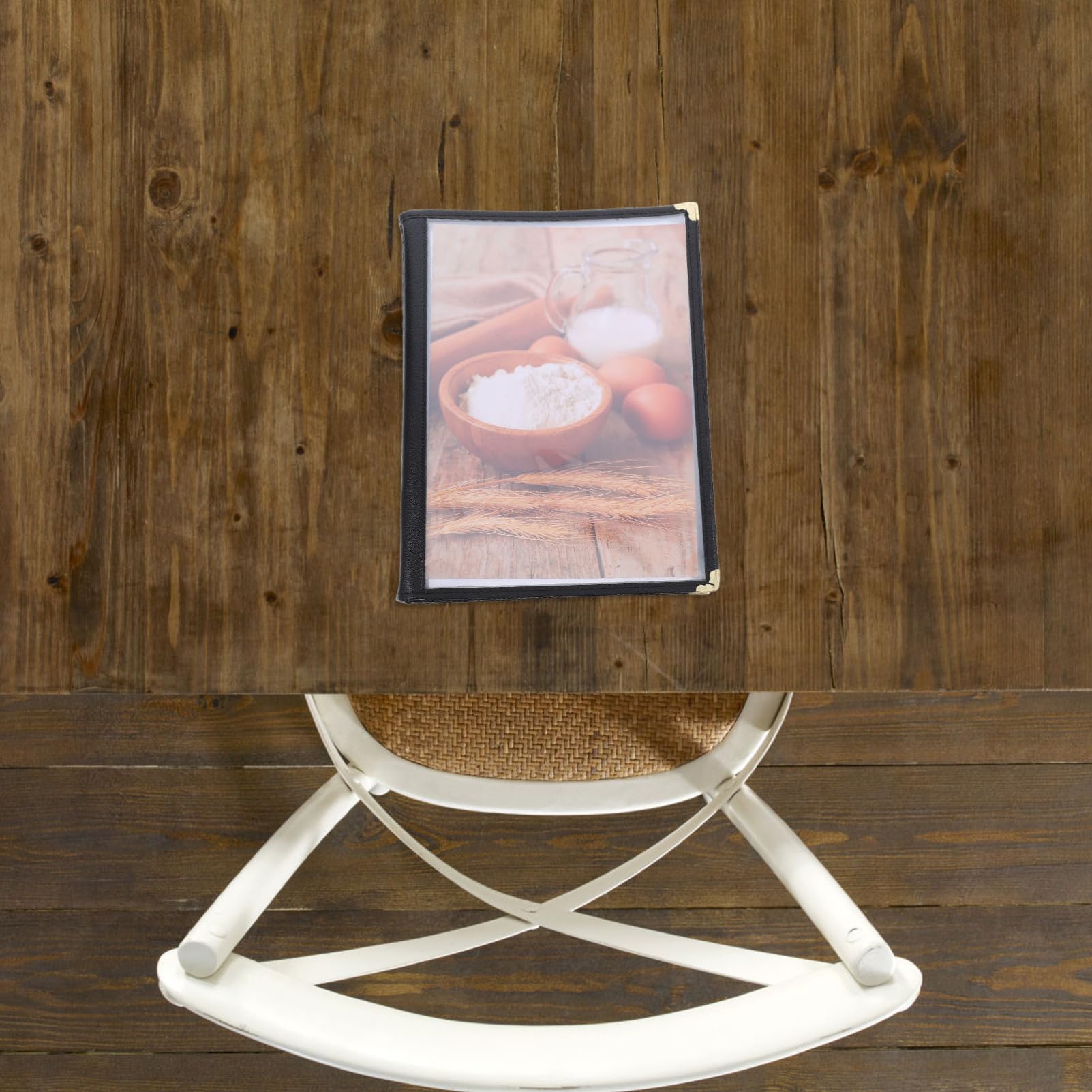 Cubierta de Menú Transparente A4 10 Páginas, Pvc Resistente a Manchas y Cambio Fácil de Contenido, Adecuado para Restaurantes y Banquetes