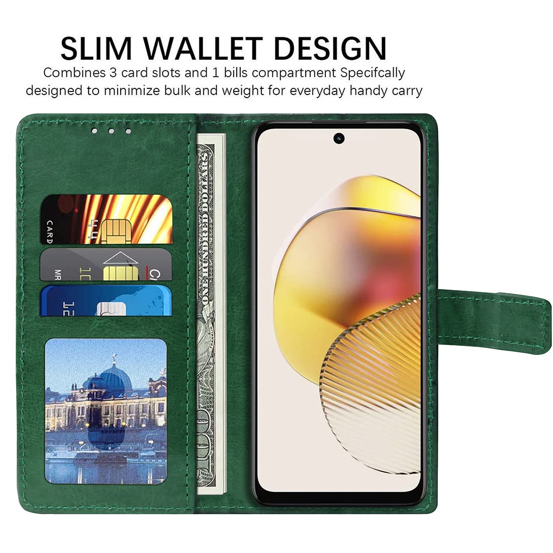 Motorola Moto G73 5G Flip Cover - Leather & Stand -3 Motorola Moto G73 5G Flip Cover - Leather & Stand -3