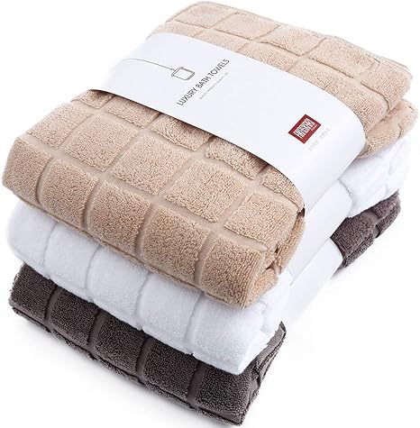 Amazon Akaskari バスタオル 厚手 大判 吸水力 3枚セット 綿100 柔らかい 重さ約300g 枚 サイズ60 130 マルチカラー バスタオル バスタオル ホーム キッチン オンライン通販